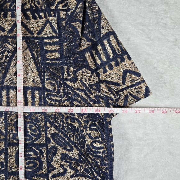 Reyn Spooner Alfred Shaheen XL Brown Button Up Short Sleeve Hawaiian Shirt - Picture 5 of 7